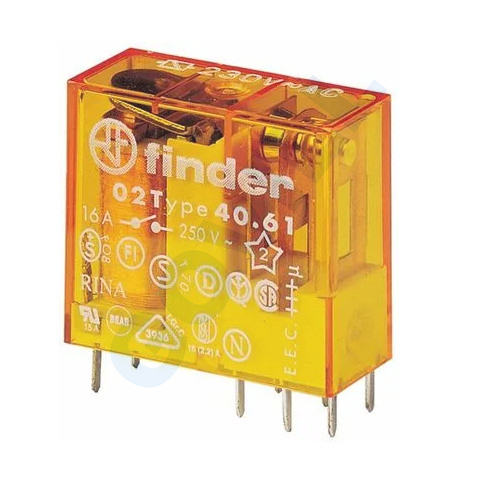 Finder mini printrelé 1 váltóérintkező 16A